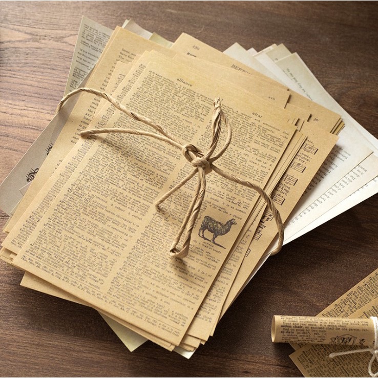 Giấy nền trang trí sổ vintage set 10 tờ HD248-K78 DIY Crafts, Scrapbook, Journal, Diary, Planner, Wal Seal Ect
