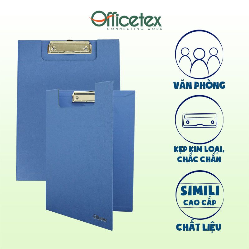 BÌA TRÌNH KÍ A4 2 MẶT SI DCB0001 - BÌA KẸP TÀI LIỆU A4 KÉP OFFICETEX