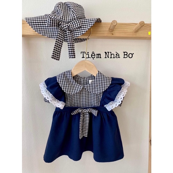 Đầm công chúa bé gái, váy công chúa hồng kèm mũ cực xinh cho bé yêu TNB