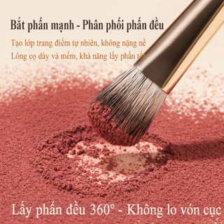 GECOMO Bộ Cọ Trang Điểm Mắt 8 Món Chuyên Nghiệp Kèm Túi Đựng Da PU Di Động - Hot Trend Makeup