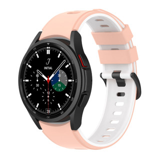 Dây đeo không có khe hở Dây đeo silicon màu kép cho Samsung Galaxy Watch 4 5 6 7 FE 40mm 44mm / Watch 4 6 Classic / Watch 5 Pro 45mm