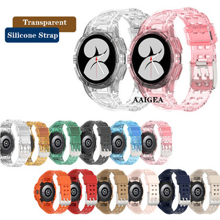 Dây Đeo silicone Trong Suốt + Ốp Bảo Vệ Cho Đồng Hồ Thông Minh samsung galaxy watch 6 5 4 40mm 44mm watch4 watch5 watch6