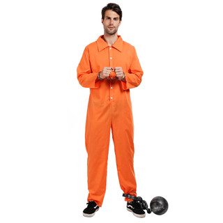 Nhân Vật Cosplay Tù Nhân Màu Cam Cho Nam - Áo Liền Quần Halloween Rất Hấp Dẫn