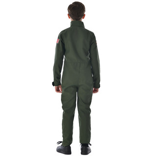 Trẻ Em Không Lực Tiêm Kích Phi Công Trang Phục Bé Trai Halloween Mỹ Top Súng Quân Đội Phi Công Xanh Đồng Phục Hóa Trang Áo liền quần Cha Mẹ-Con Trò Chơi Tiệc Gia Đình Phi Hành Gia Spaceman Trang Phục Phù Hợp Với