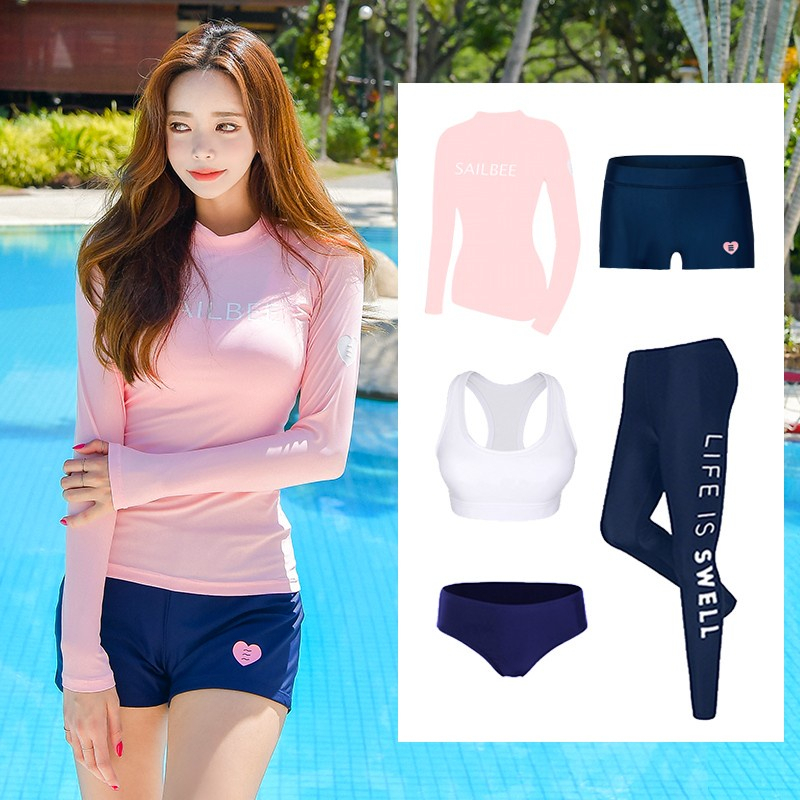 Áo Bơi Nữ Dài Tay Chống Tia UV N054 | BigBuy360 - bigbuy360.vn