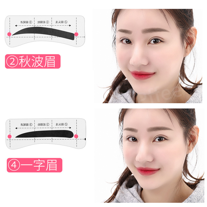 Ảnh Set 32 miếng dán khuôn kẻ lông mày PFFEE chuyên nghiệp hỗ trợ làm đẹp 4