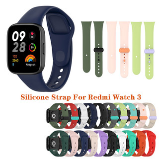 Dây Đeo Thay Thế Chất Liệu Silicon Màu Trơn Cho Redmi Watch 3