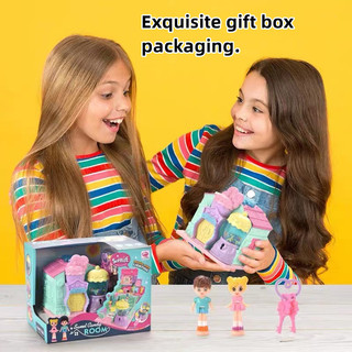 Shopkin Bộ Đồ Chơi Nhà Búp Bê Công Chúa Quán Cà Phê / Cửa Hàng / Mua Sắm / Trường Học Bất Ngờ Cho Bé Gái