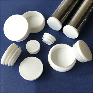 5 Chiếc Đường Kính 10-76 Mm Ống Tròn Cắm Nhựa Đen Trống Cuối Nắp Ống Lắp Ống Cắm