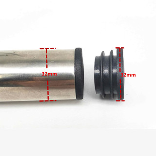5 Chiếc Đường Kính 10-76 Mm Ống Tròn Cắm Nhựa Đen Trống Cuối Nắp Ống Lắp Ống Cắm