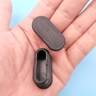4 Hình Bầu Dục Nhựa Trống Cuối Nắp Ống Chèn Ống Cắm Chống Trơn Trượt Ghế Bàn Chân Nắp Đồ Nội Thất Chân Bảo Vệ