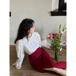 Áo Sơ Mi Nữ Dài Tay Dáng Rộng Phong Cách Hàn Quốc Baju Baju Wanita Lengan Panjang Hàng Mới Có Sẵn