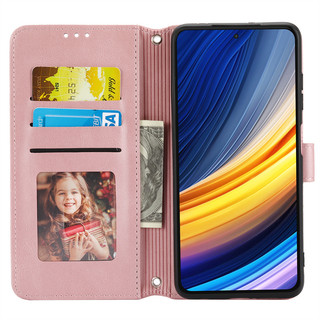 Ốp lưng ví da Redmi 12c/Note 12 Pro Plus 5G, nắp gập, dây đeo tay, có thể đứng, kèm dây dài