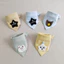 Set 5 Yếm Ăn Cotton Hình Tam Giác Dành Cho Các Bé