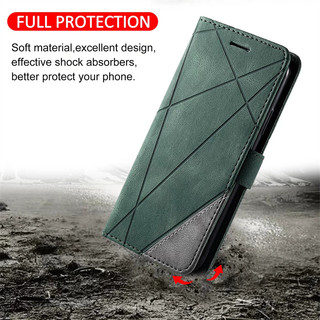 Ốp Lưng Sang Trọng Cho Samsung Galaxy A04 A04e A04s F04 A14 A24 A34 A54 4g 5g Matte Vintage Leather Flip Case Ví