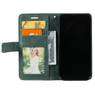Ốp Lưng Sang Trọng Cho Samsung Galaxy A04 A04e A04s F04 A14 A24 A34 A54 4g 5g Matte Vintage Leather Flip Case Ví