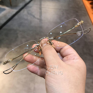 Photochromic Chống Bức Xạ Không Khung Kính Dành Cho Nữ Không Vành Chuyển Đổi Sắc Thái Không Khung Kính Mắt Máy Tính Kính Mắt Chống Ánh Sáng Xanh Glare 2 Trong 1 Kính Mát Khung Kim Loại