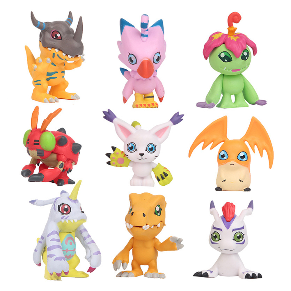9 Cái / bộ 3-5cm Mô Hình Nhân Vật Phim Hoạt Hình Digimon Adventure Bằng ...