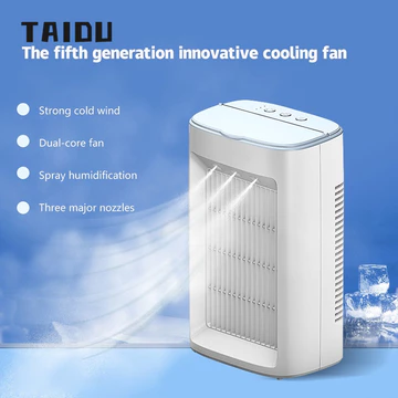 TAIDU Hộ Gia Đình Xịt Không Khí Mini Lạnh Quạt Máy Tính Để Bàn Nhỏ Máy Tạo Độ Ẩm Ba Tốc Độ Chu Kỳ