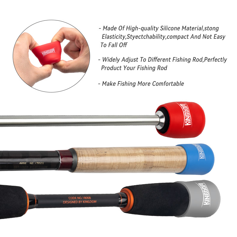 Ảnh Vương Quốc Cần Câu Tay Cầm Vỏ Bảo Vệ gel Dụ Rod Đáy Bảo Vệ Mồi Đúc Quay haruan toman Tôm Cần Câu 4