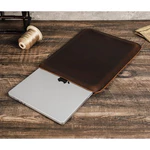 Tay áo máy tính xách tay bằng da thật cho Macbook Pro 14 2021 MacBook Air 13 m1 Retro Pro Cover 14 inch Phụ kiện — ảnh 1
