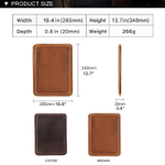 Tay áo máy tính xách tay bằng da thật cho Macbook Pro 14 2021 MacBook Air 13 m1 Retro Pro Cover 14 inch Phụ kiện — ảnh 2