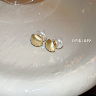 DREJEW Khuyên tai đính ngọc trai thời trang Hàn Quốc đơn giản cá tính