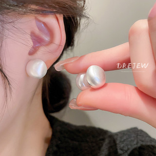 DREJEW Khuyên tai đính ngọc trai thời trang Hàn Quốc đơn giản cá tính