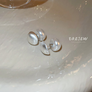 DREJEW Khuyên tai đính ngọc trai thời trang Hàn Quốc đơn giản cá tính