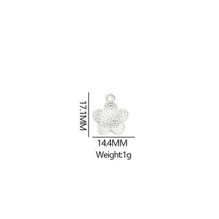 Set 10 Mặt Vòng cổ / Vòng Tay / Khuyên Tai Hình Hoa Anh Đào Bằng Hợp Kim diy
