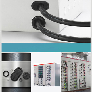 Cao Su Hình Bầu Dục Grommet Trống Bao Hai Mặt Dây Cáp Bảo Vệ Lỗ Niêm Phong Phích Cắm Điện Bảo Vệ Vòng Vòng Đệm