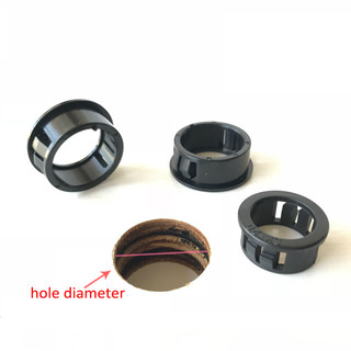 Nhựa Snap-on Grommet Gioăng Đen Qua Lỗ Dây Cáp Bao Tủ Lỗ Thông Hơi Vòng Cửa Thoát Cổng Niêm Phong Vòng Cắm Giá Đỡ