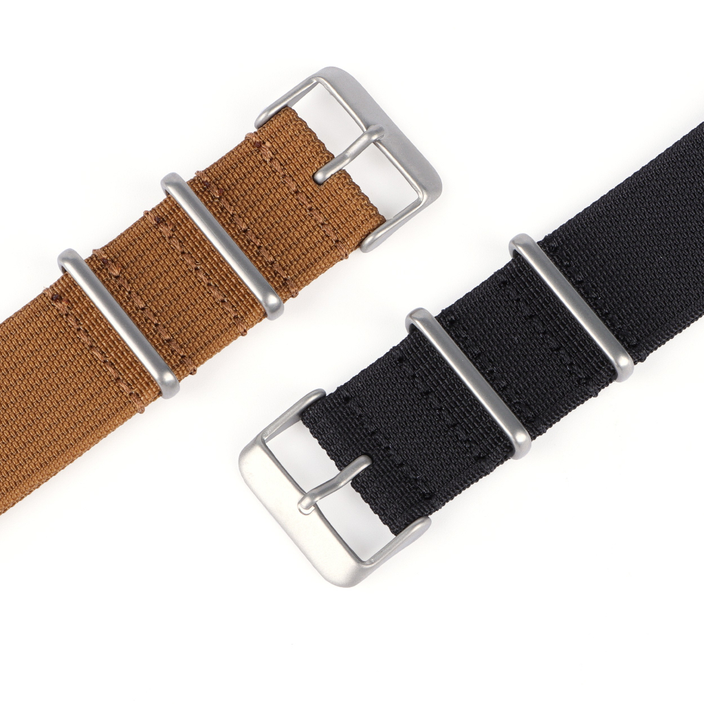 Dây Đeo Đồng Hồ Bằng Nilon Họa Tiết Sọc 20mm 22mm