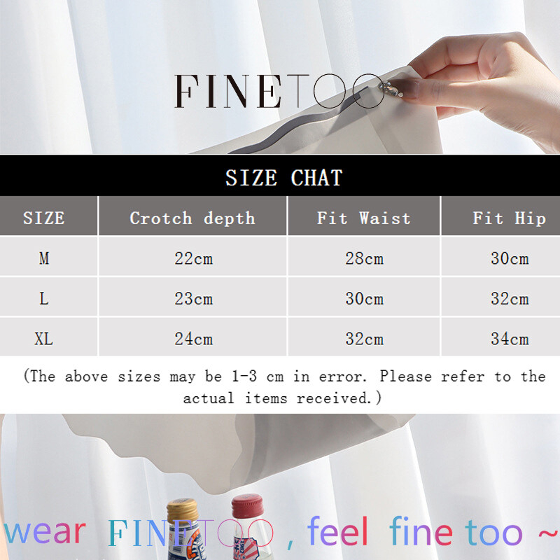 Ảnh Quần lót tam giác FINETOO bằng lụa lạnh hình tam giác nâng hông không để lại dấu vết kháng khuẩn mát mẻ mùa hè 3