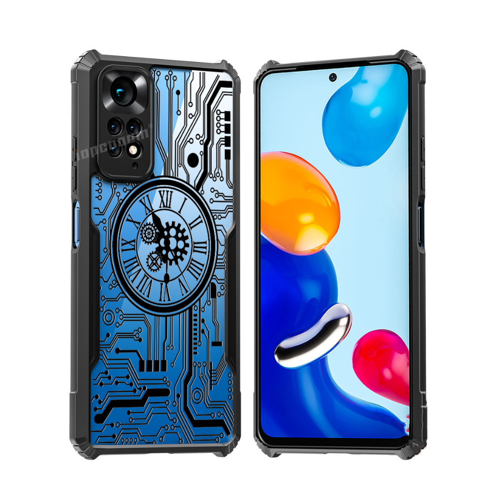 Vỏ mặt số cơ khí XIAOMI Redmi Note 14 11T 12 13 Turbo Pro Plus Speed 12S 5G 4G Vỏ chống sốc trong suốt Túi khí Vỏ mặt số kiểu kim loại