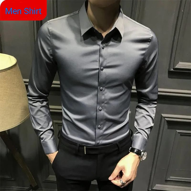 Áo Sơ Mi Dài Tay Dáng Ôm Thời Trang Công Sở Lịch Lãm Cho Nam