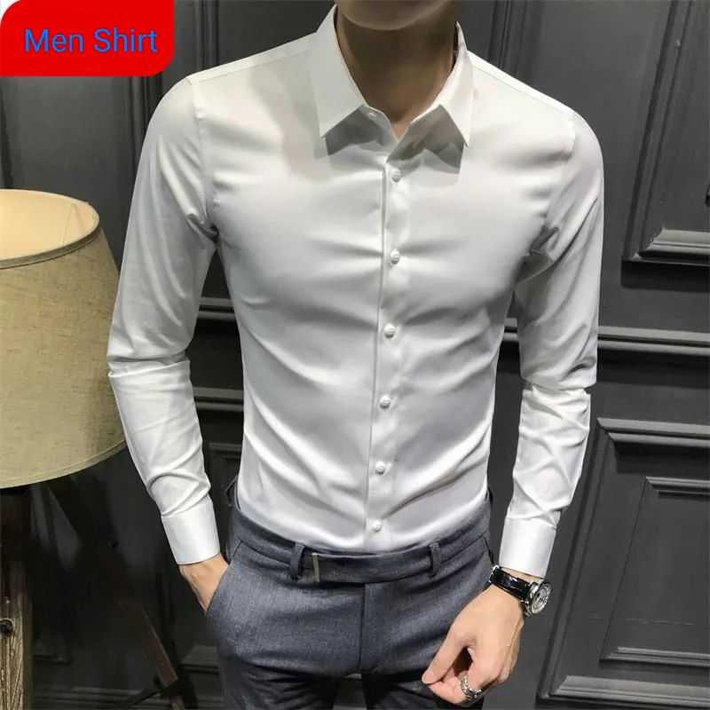Áo Sơ Mi Dài Tay Dáng Ôm Thời Trang Công Sở Lịch Lãm Cho Nam