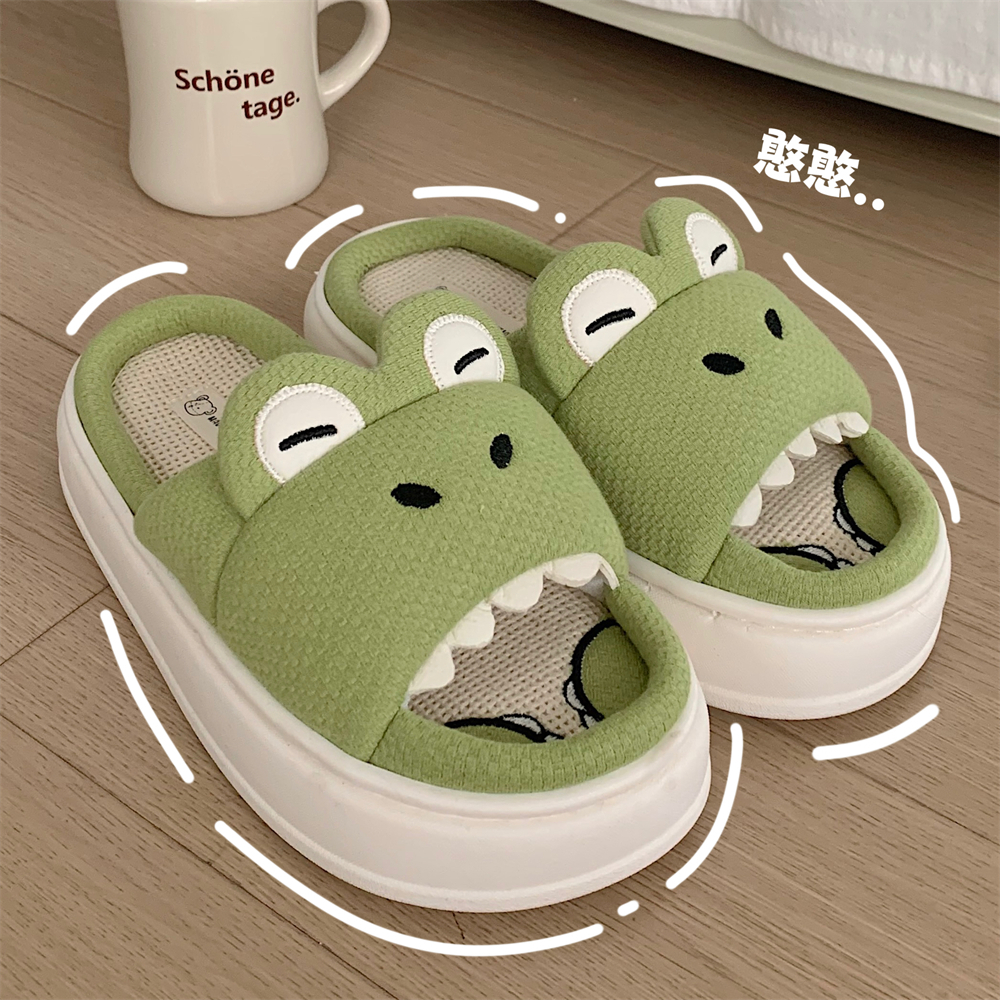 Dép Lanh Dép Đế Dày Khủng Long Dễ Thương Bước Vào Shit Feel Bốn Mùa Có Sẵn Dép Trong Nhà Dép Gia Đình Dép Gia Đình Nhà