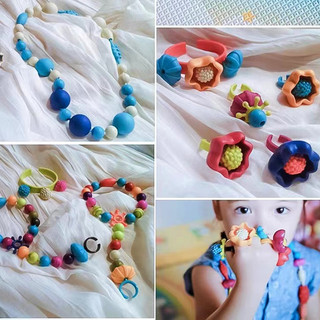 Đồ Chơi Xỏ Hạt Làm Vòng Tay / Dây Chuyền Thủ Công DIY Cho Bé Gái
