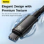 Cáp Baseus 240W USB Type C cho cáp sạc nhanh PD3.1 Type C cho Macbook PC