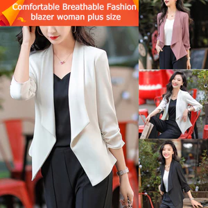 Áo Khoác blazer Màu Trắng Mềm Mại Thoải Mái Chất Lượng Cao Thời Trang Cho Nữ