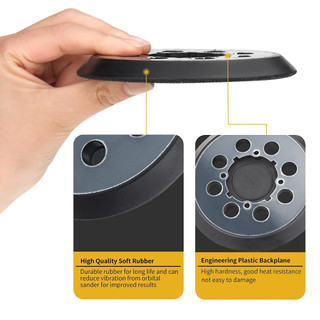 Miếng Đệm Thay Thế Cho Dewalt ,5Inch 8 Lỗ Và Loop Dw-64233 & N Dewalt ,5Inch329079 Tấm Đệm Chà Nhám Tương Thích Với Máy Chà Nhám DWE6421-B2 / 6421-B3 DWE6423 / 6423K Dfe6421 / 6421K, 4 Lỗ Vít