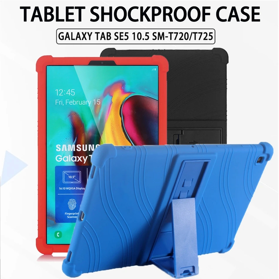 Ốp Máy Tính Bảng Silicon Chống Sốc Có Giá Đỡ Cho Samsung Galaxy