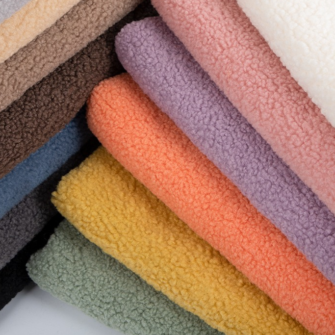 Thịt Cừu Vải Lông Cừu San Hô DIY Vải Lót Ấm Áp Vải Cho Búp Bê Flannel Cừu Nhung Vải May 50x160cm TJ10433