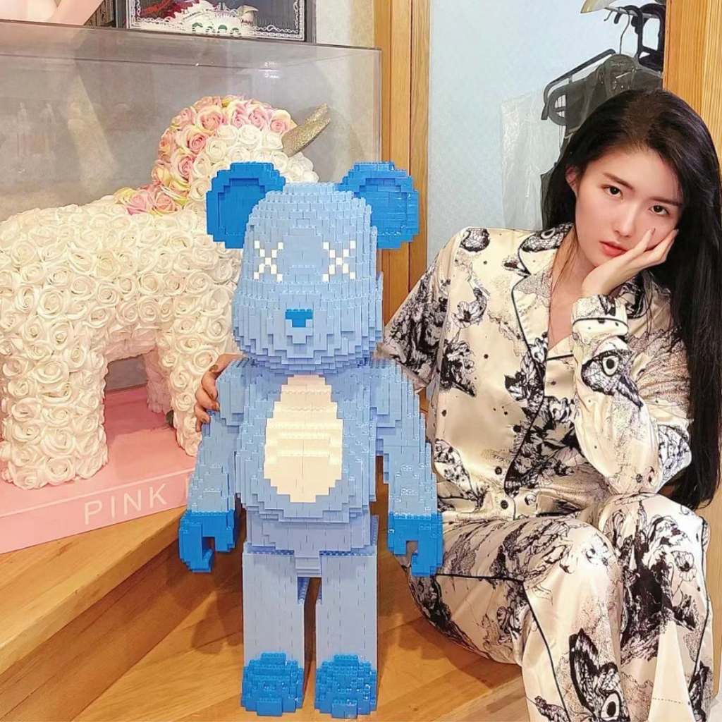 🔥Khối xây dựng Đồ chơi lắp ráp Pikachu nhân vật hoạt hình lớn 55CM gửi mô hình búa lắp ráp đồ chơi giáo dục