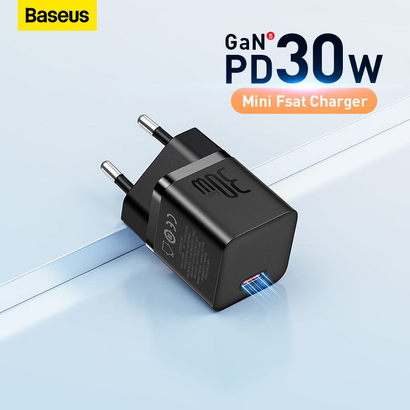 Ảnh Củ sạc nhanh Baseus GaN USB Type C PD 30W thích hợp cho iPhone Xiaomi 1