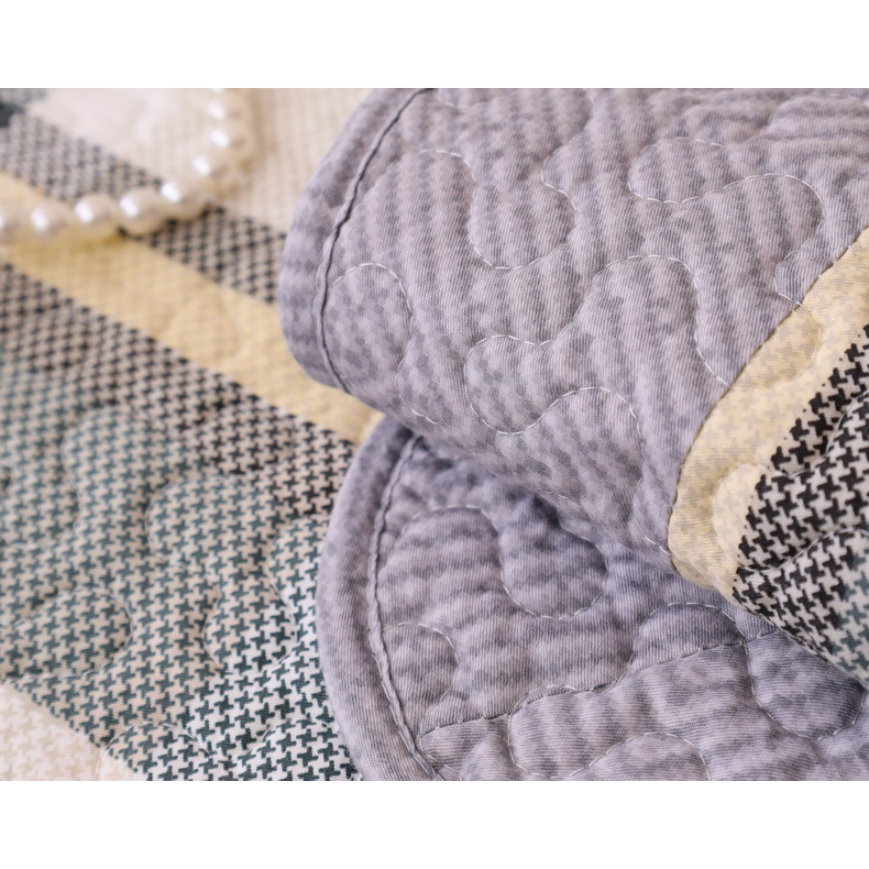 Vỏ Bọc Đệm Ghế Sofa Chữ L Chống Trượt Bằng Cotton Nguyên Chất