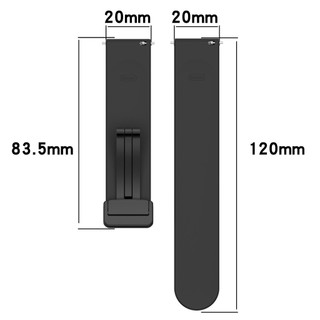 Dây Đeo Bằng Silicone Khóa Nam Châm 20mm Cho Huami Amazfit Bip 3 Pro Lite S U Pop / GTS 2 2e 3 4 mini