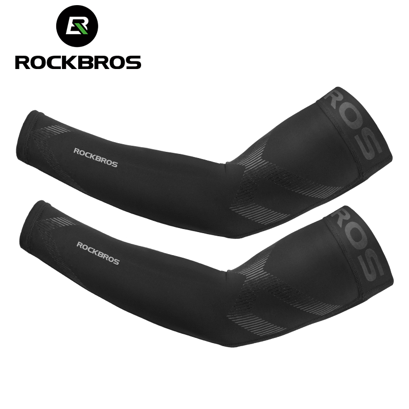 Găng cánh tay ROCKBROS vải lụa lạnh chống nắng thời trang mùa hè đạp xe ngoài trời cho nam và nữ