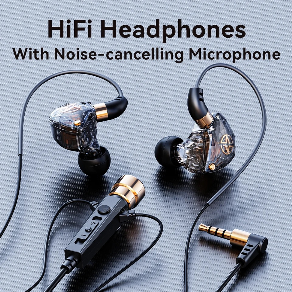 Tai nghe có dây FONGE KT02 HiFi có micrô Tai nghe năng động loại bỏ ...
